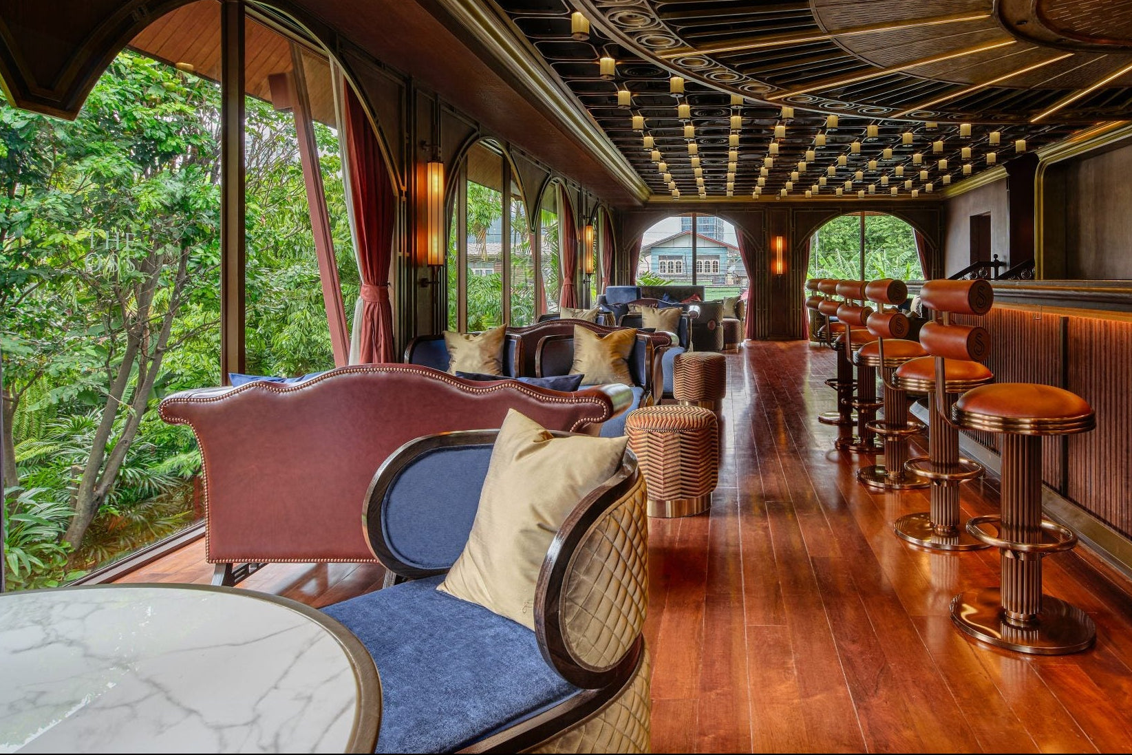 afternoon tea room at Jim Thompson house Bangkok
